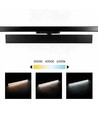 30/28/25W 3-fasen LED-spanningsrail - 60 cm, zwart