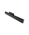 30/28/25W 3-fasen LED-spanningsrail - 60 cm, zwart