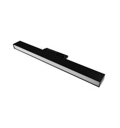 30/28/25W 3-fasen LED-spanningsrail - 60 cm, zwart