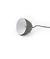 Grijze Ø16cm hanglamp - E27 fitting, 2m snoer, metaal / hout
