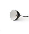 HOLM Zwarte Ø16cm hanglamp - E27 fitting, 2m snoer, metaal / hout