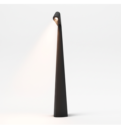 Oplaadbare LED tafellamp - Zwart, binnen/buiten, 3-staps dimbaar, IP44, 40 cm
