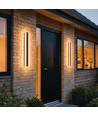 60cm wandlamp - Zwart, vierkant, up/down, verstelbaar, binnen/buiten, IP65, incl. lichtbron