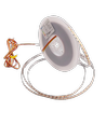 5m 9W/m CCT LED strip RA95 - 24V DC, 400 LED per meter, 8mm breed, 2m kabel
