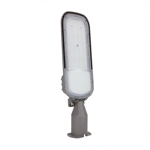 50W LED straatverlichting - Ø60 mm, IP65, IK09, grijs, 5 jaar garantie