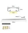 60cm LED touch kastverlichting - 12V DC, 5W