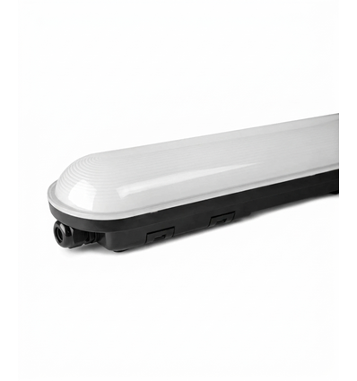 150cm LED armatuur 50W - Doorvoerbedraad, Zwart, 160 lm/W 5000K