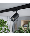 3-Fasen BASIC spanningsrail set - 1m, Zwart, 3-Spot, GU10, zonder lichtbron