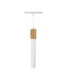 12W System Shift Hangit Wood LED hanglamp - CCT switch, 25°, wit, 90cm kabel