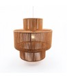 Bruine Ø40cm hanglamp - E27 fitting, 2m snoer, papierkoord