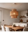 Bruine Ø40cm hanglamp - E27 fitting, 2m snoer, papierkoord