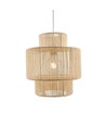 Beige Ø30cm hanglamp - E27 fitting, 2m snoer, gevlochten papiertouw