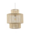 Beige Ø30cm hanglamp - E27 fitting, 2m snoer, gevlochten papiertouw