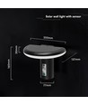 2W LED solcelle tuinlamp met sensor - IP54, 3000K, zwart