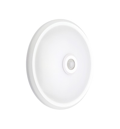 12W LED sensorlamp - Rond, PIR sensor, Cree chip, wit, 6400K