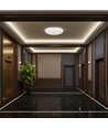12W LED sensorlamp - Rond, PIR sensor, Cree chip, wit, 6400K