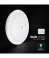 12W LED sensorlamp - Rond, wit, PIR sensor, Cree chip, 3-in-1 CCT