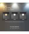 V-Tac 15W LED buitenwandlamp met sensor - Rond, wit, Cree chip, CCT