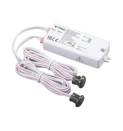 V-Tac 2-in-1 dubbele IR-sensor - Max 1000W LED, aan/uit bij deur of handbeweging