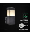 V-Tac GU10 wandlamp - Zwart, IP44 buiten