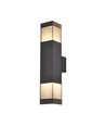 V-Tac 2xGU10 wandlamp met op/neer licht - IP44 buiten, zwart