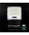 20W LED schijnwerper met zonnepaneel - IP65, zwart, 3-in-1, buiten