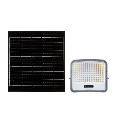 V-Tac 25W LED schijnwerper met zonnepaneel - IP65, zwart