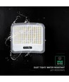 V-Tac 25W LED schijnwerper met zonnepaneel - IP65, zwart