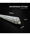 V-Tac 150cm T8 LED armatuur - Voor 1x 150cm LED buis, IP65 waterdicht