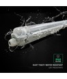 V-Tac 120cm T8 LED armatuur - Voor 1x 120cm LED buis, IP65 waterdicht