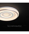 V-Tac 2x30W dimbare LED plafond - Inclusief afstandsbediening, 3-in-1 CCT, wit