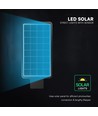 V-Tac 40W LED solcelle straatlantern - 9.6V, LiFePO4 batterij, CCT