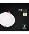 V-Tac 22W rond LED inbouwpanel - CCT, Cree chip, 6 jaar garantie