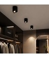 12W LED opbouwspot - IP44, zwart, CCT, Cree chip