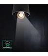 12W LED opbouwspot - IP44, zwart, CCT, Cree chip