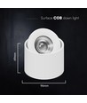 V-Tac 18W LED opbouwspot - IP44, Cree chip, 3-in-1 CCT, wit
