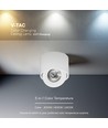 V-Tac 18W LED opbouwspot - IP44, Cree chip, 3-in-1 CCT, wit