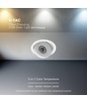 V-Tac 12W LED COB downlight CCT - IP44, Cree chip, wit