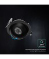 V-Tac 12W CCT LED downlight - IP44, zwart, Cree chip