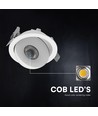 V-Tac 18W COB LED downlight - IP44, CCT, Cree chip, wit, 6 jaar garantie