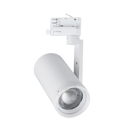 V-Tac 30W 3-fase CCT spanningsrail spotlight - Zoombaar 25°-50°, wit