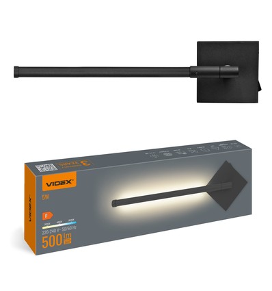 EN: LED wall light WL041 5W varm hvid neutral kold 230V black