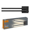 10W LED wand-/plafondlamp - Zwart, CCT, 3 lichtkleuren