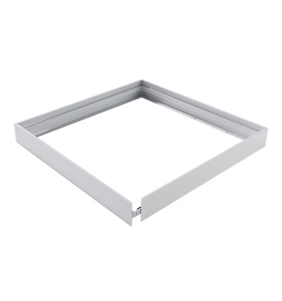 Hoog frame voor 60x60 LED paneel - Snelle montage, zonder zichtbare schroeven, witte rand, 65mm hoog