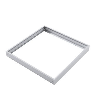 Frame voor 60x60 LED paneel - Snelmontage, kunststof hoeken, witte rand, 62mm hoog