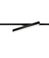 30/28/25W 1-fase LED stroomrail - 60 cm, Zwart, 1F2W