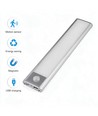 20cm 1,5W LED kastlamp met sensor - Zilver, oplaadbaar, IP20