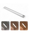 40cm 2W LED kastverlichting met sensor - Zilver, oplaadbaar, IP20