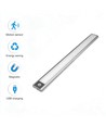 40cm 2W LED kastverlichting met sensor - Zilver, oplaadbaar, IP20