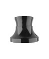 E27 fitting, wandmontage, rechte bodem - Bakeliet, zwart